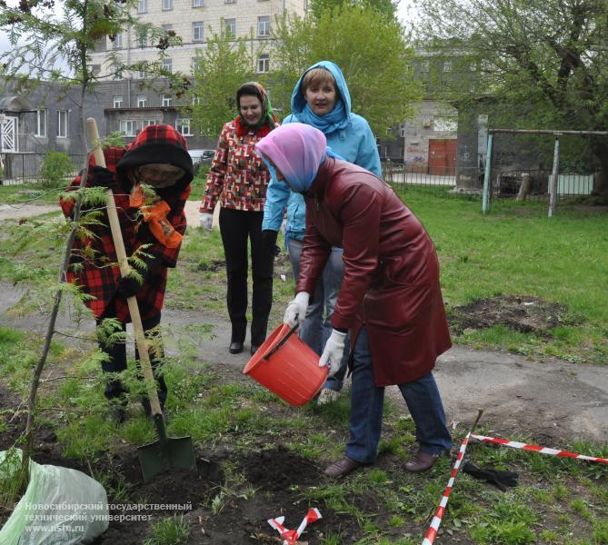 14.05.14     14 мая в студгородке НГТУ пройдет акция в рамках проекта «Парк имени меня», фотография: В. Кравченко