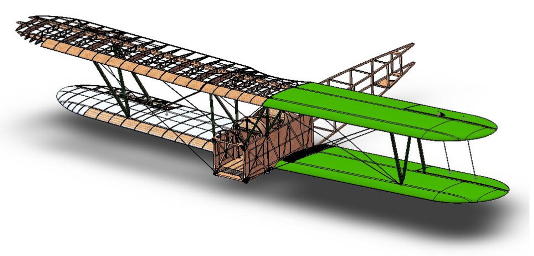 3D-модель самолета «ПО-2»