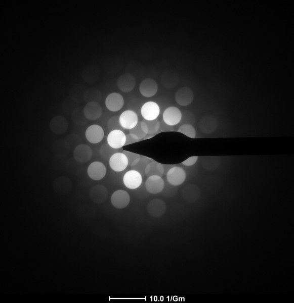 Картина дифракции электронов квазикристалла