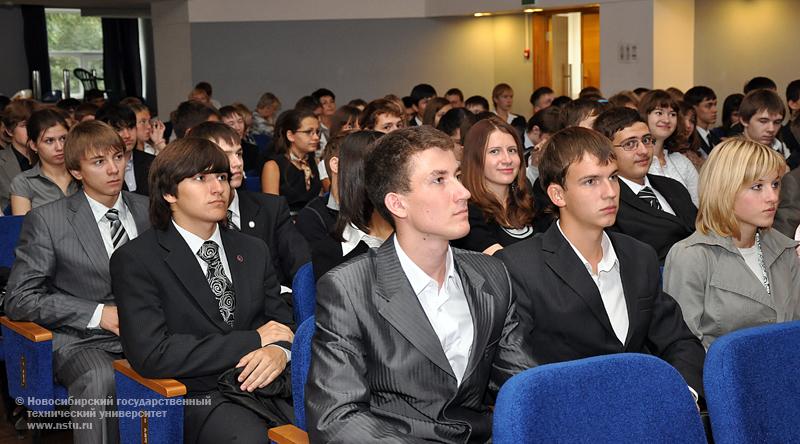 01.09.09 Лекция ректора НГТУ для лицеистов, фотография: В.Кравченко