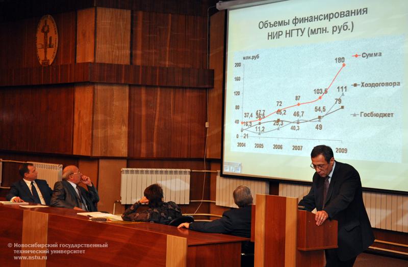 18.05.10 НГТУ посетили руководитель Рособрнадзора Любовь Глебова, губернатор Новосибирской области Виктор Толоконскй, фотография: В. Кравченко