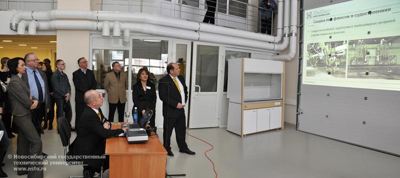 18.03.11 Открытие российско-немецкого научно-образовательного центра «Сварочные технологии» в НГТУ, фотография: В. Невидимов