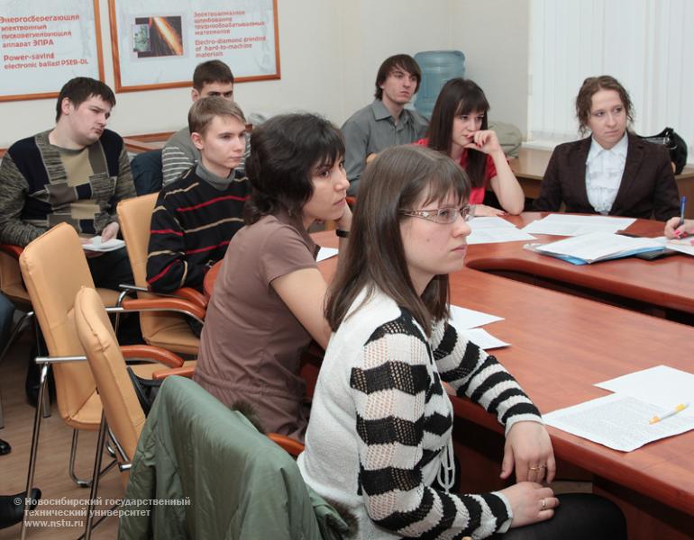 07.04.11     В НГТУ прошла конференция магистрантов и аспирантов «SIBINTECHS» на английском языке, фотография: В. Невидимов