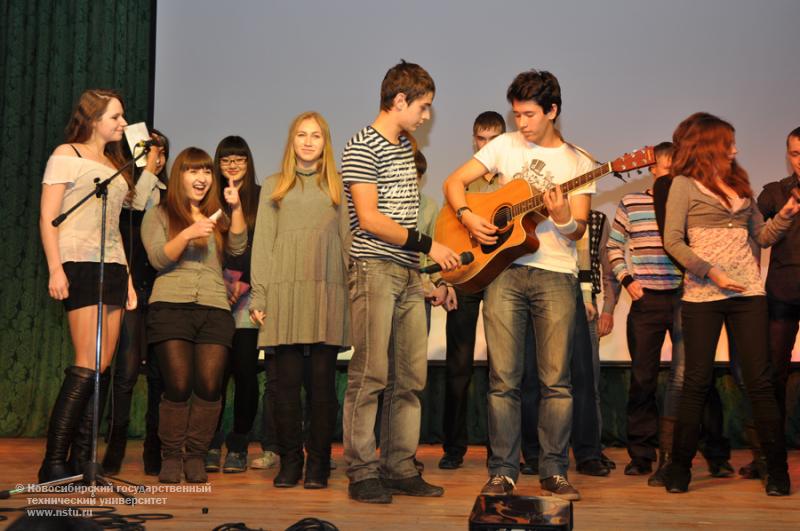 17.11.11 17 ноября в НГТУ состоится посвящение в первокурсники АВТФ , фотография: В. Кравченко