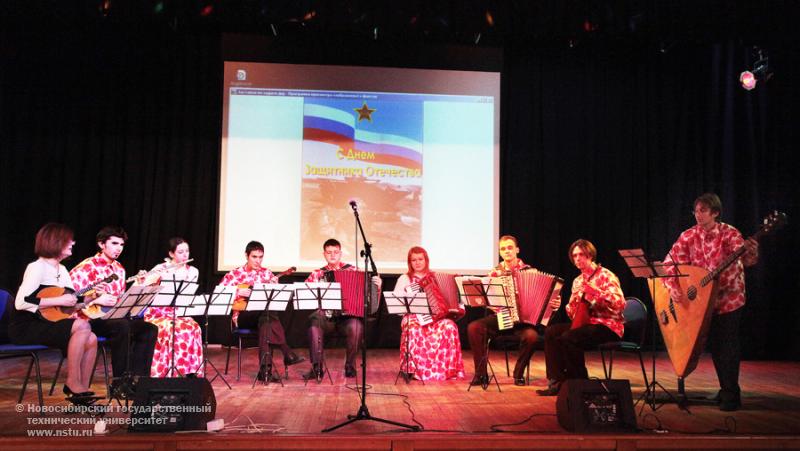 21.02.12 В НГТУ состоялся концерт, посвященный Дню защитника Отечества , фотография: В. Невидимов