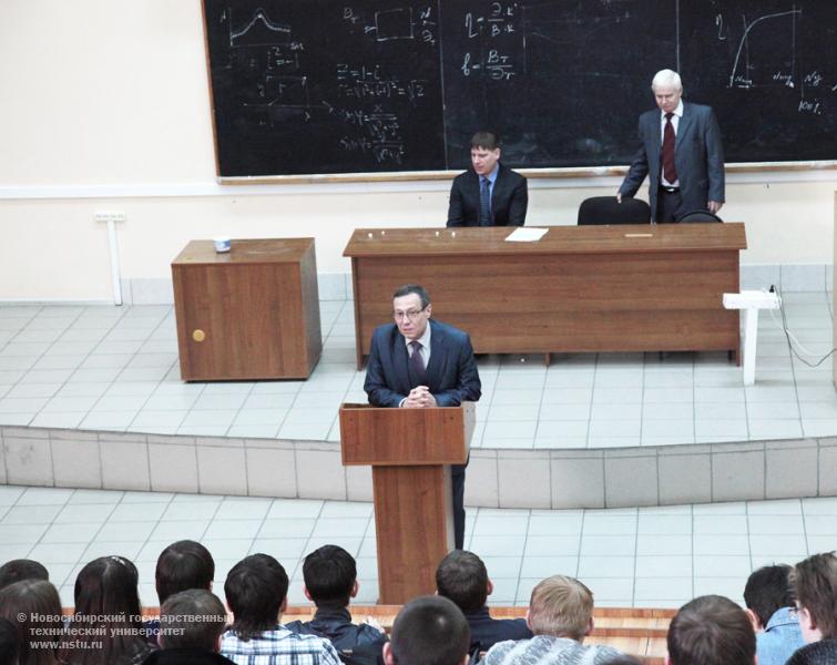 21.02.12 21 февраля в НГТУ состоится встреча с руководством НПО «ЭЛСИБ» ОАО , фотография: В. Невидимов
