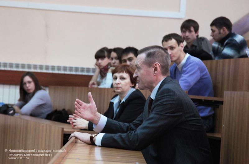 21.02.12 21 февраля в НГТУ состоится встреча с руководством НПО «ЭЛСИБ» ОАО , фотография: В. Невидимов