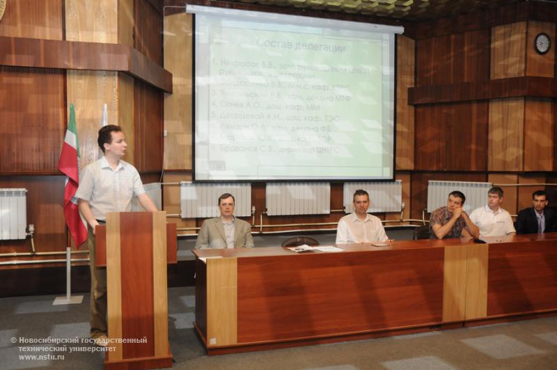 01.06.12 1 июня в НГТУ состоится семинар по результатам стажировки профессорско-преподавательского состава в Польше в рамках программы «Развитие инфраструктуры и инновационной деятельности в НГТУ» , фотография: В. Кравченко