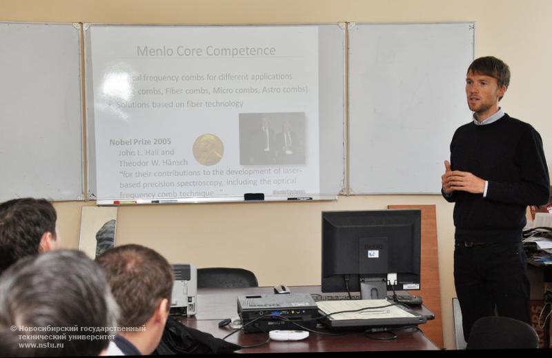 10.10.12 В НГТУ установлено уникальное оборудование компании Menlo Systems , фотография: В. Невидимов