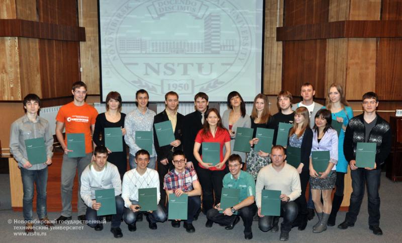 27.02.13 Студенты НГТУ – стипендиаты фонда В.Потанина , фотография: В. Кравченко