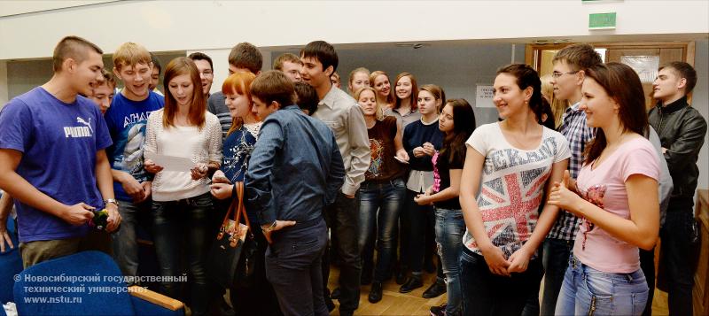 10.10.13 Посвящение в студенты первокурсников факультета мехатроники и автоматизации , фотография: В. Невидимов
