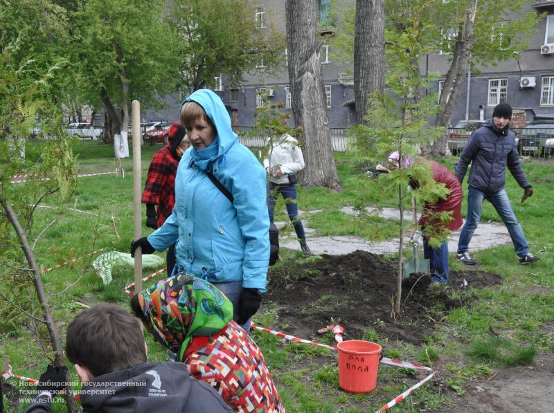 14.05.14     14 мая в студгородке НГТУ пройдет акция в рамках проекта «Парк имени меня», фотография: В. Кравченко