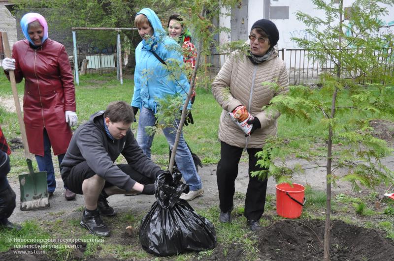 14.05.14     14 мая в студгородке НГТУ пройдет акция в рамках проекта «Парк имени меня», фотография: В. Кравченко