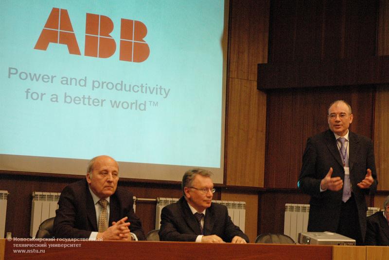 Открытие совместного учебно-научного центра НГТУ и международного концерна ABB , фотография: В. Невидимов